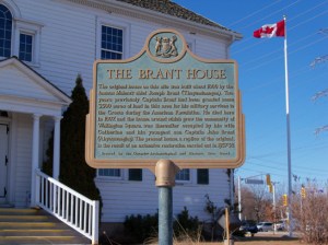 sign for the Joseph Brant museum