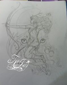 Diana tattoo design