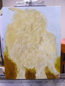 underpainting for goat