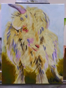 stage photo goat painting