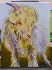 stage photo goat painting