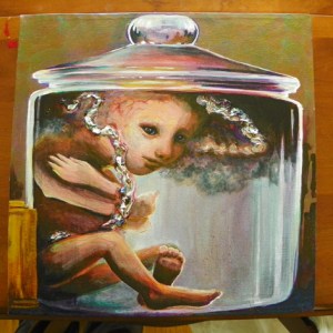 Work in Progress Acrylic Baby in Jar