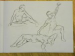 figure drawing with charcoal