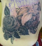 Silverback healed in rose tattoo