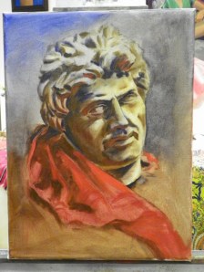 developing base colors and shape