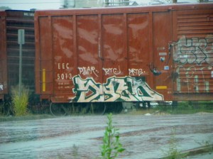train graffiti
