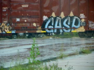 train graffiti GASP