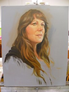 self portrait in progress