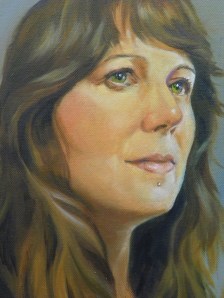 self portrait in progress