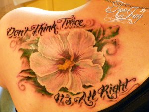 Rose of Sharon tattoo