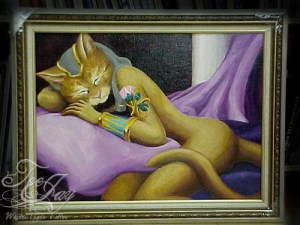 Bast Nap - acrylic painting