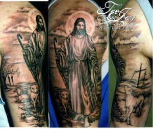 Jesus tattoo