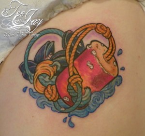 lobster buoy tattoo