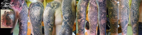 Norse Gods tattoo sleeve