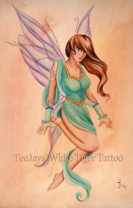 watercolor fairy