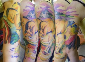 Franz Marc tattoo