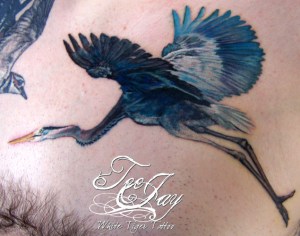 Heron tattoo