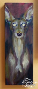 Marley dog painting