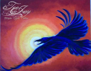 raven returns painting