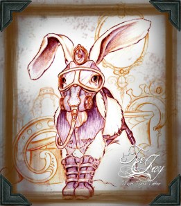 steam punk bunny sketch