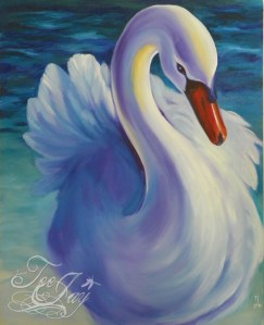 swan painting