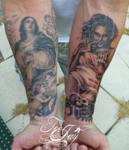 Madonna Whore tattoos