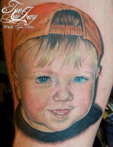 color portrait tattoo