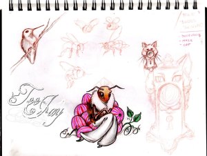 random sketch pad drawings