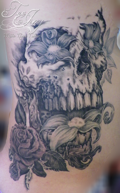 sugar skull tattoo