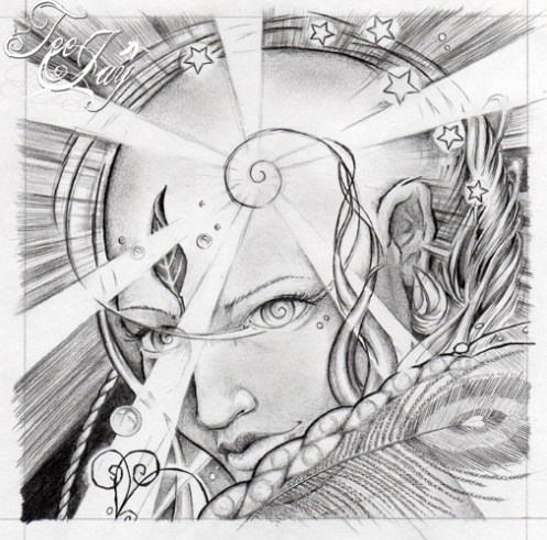 TeeJay pencil drawing