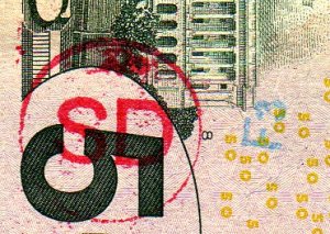 SD stamp on $50