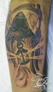 Reaper tattoo with Lantern
