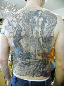 Jim's Back tattoo