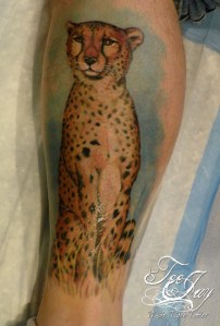 Cheetah tattoo