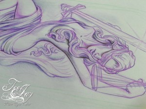 Justice tattoo design