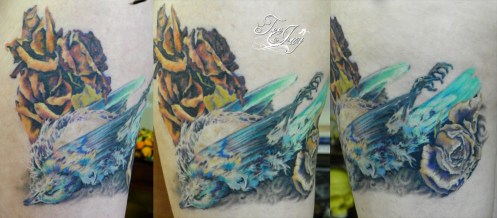 dead bird tattoo