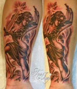 Lady Justice tattoo