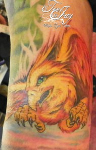 Phoenix tattoo fill in