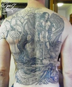 Jim's Back tattoo