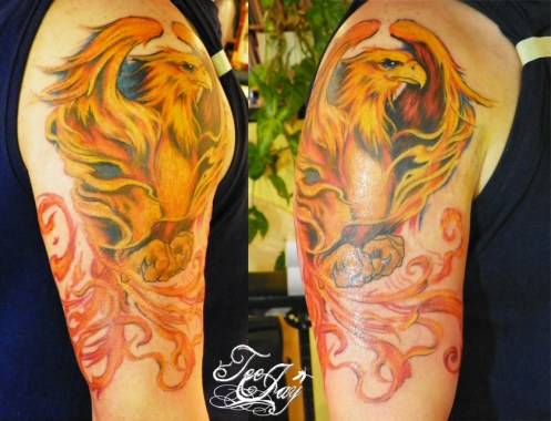 Phoenix100_7113 Phoenix tattoo first session