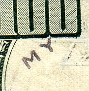 MY stamp on hundred dollar bill