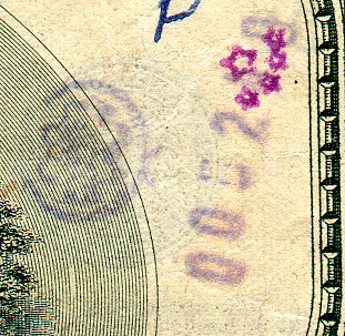 multiple stamps on $100