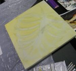 100_7523teejayribs TeeJay bird and ribs painting in progress