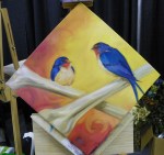 TeeJay crossbones painting in progress