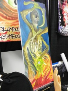 Toby Gehrlich's painting in progress