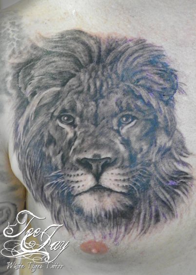Realistic Lion tattoo