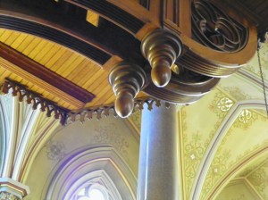 underneath choir loft
