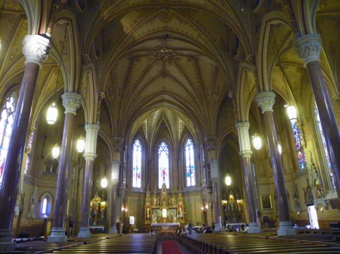 interior of St Michaels church Rochester NY