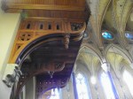 underneath choir loft