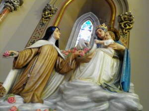 Mary, Jesus and someone else : ) not sure who that is